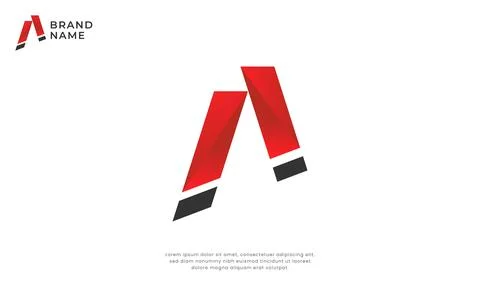Letter A alert logo Stock Illustration
