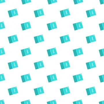 Letter a alphabet block seamless pattern background Stock Illustration