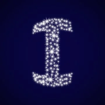 Letter of the alphabet I. Stock Illustration