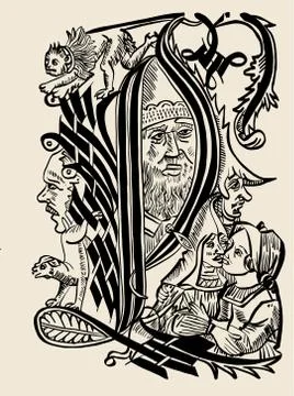 Letter of the alphabet - L Illustrazione stock