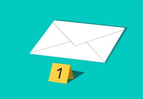 Letter and E-mail are important evidence in crime Stock Illustration
