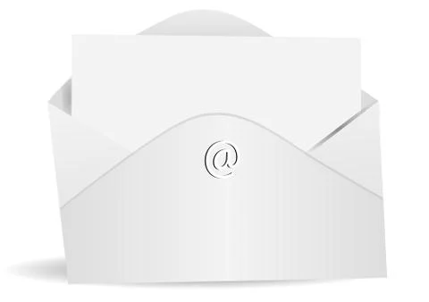 Letter and envelope Stock Illustration