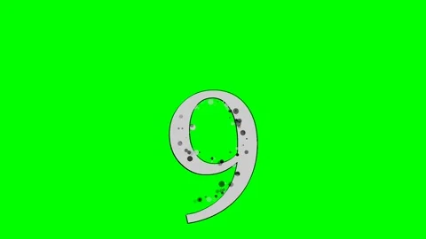 Letter Animated on Chroma Key for Compositing Video stock 336892787