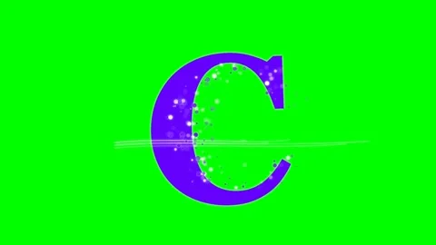 Letter Animated on Chroma Key for Compositing Video stock 336892916