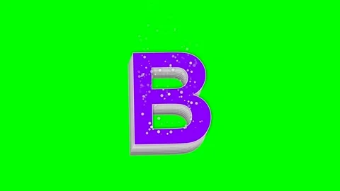 Letter Animated on Chroma Key for Compositing Stock Footage 336898976