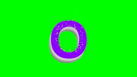 Letter Animated on Chroma Key for Compositing Stock Footage 336899013