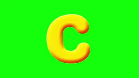 Letter Animated on Chroma Key for Compositing Video stock 341587180