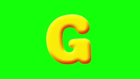 Letter Animated on Chroma Key for Compositing Video stock 341587205
