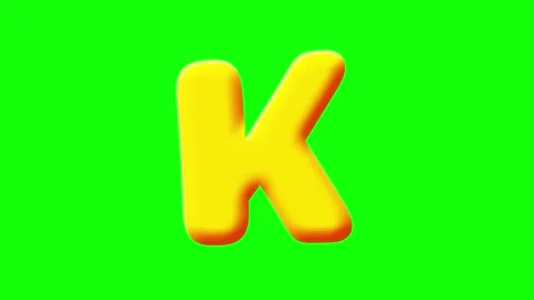 Letter Animated on Chroma Key for Compositing 스톡 동영상 341587242