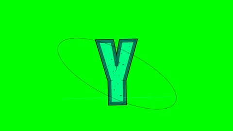 Letter Animated - Chroma Key Green Screen Footage Stock Footage 336898935