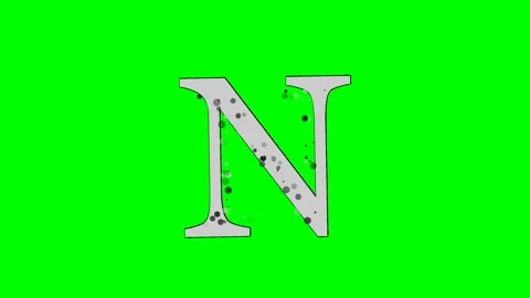 Letter Animated Isolated Green Screen Stock Video 動画素材 336892816