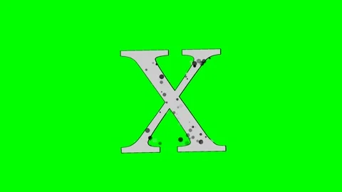 Letter Animated Isolated Green Screen Stock Video Video stock 336892819