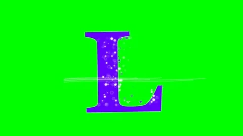 Letter Animated Isolated Green Screen Stock Video Video stock 336892925