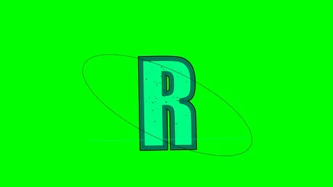 Letter Animated Isolated Green Screen Stock Video Video stock 336898918