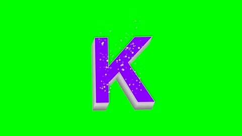 Letter Animated Isolated Green Screen Stock Video Stock Footage 336899004