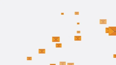 Letter animation, Envelope Icons. Stock Footage 172012879