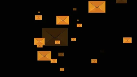 Letter animation, Envelope Icons. Stock Footage 172012912