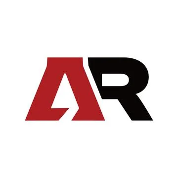 Letter Ar Initial Logo Design Stock Illustration
