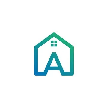Letter a architect, home, construction creative logo template Stock Illustration