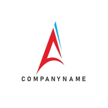 A letter arrow icon vector concept design template Stock Illustration