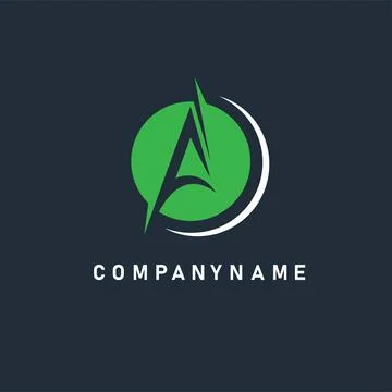 A letter arrow logo icon vector concept design template Stock Illustration