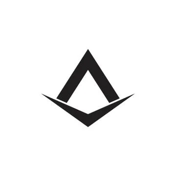 Letter a arrow logo vector Stock Illustration