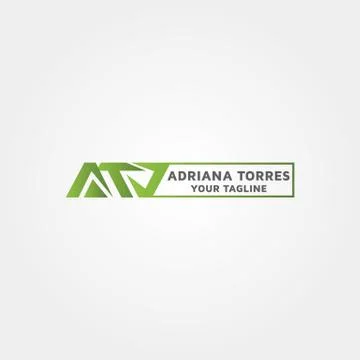 Letter ATV vector logo design Stock Illustration
