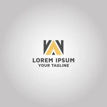 Letter AW initial AW Logo design idea and inspiration Stock Illustration