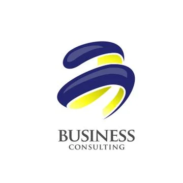 Letter B abstract 3d elegant style logo Illustrazione stock