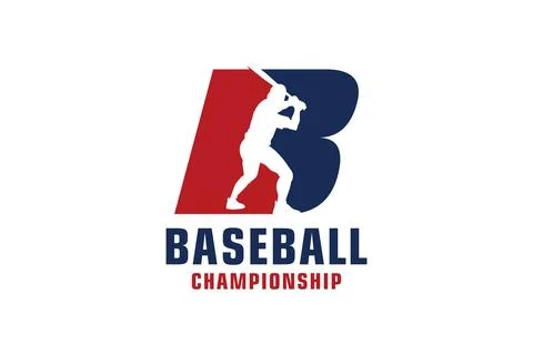 Letter B with Baseball Logo Design. Vector Design Template Elements for Spo.. イラスト素材