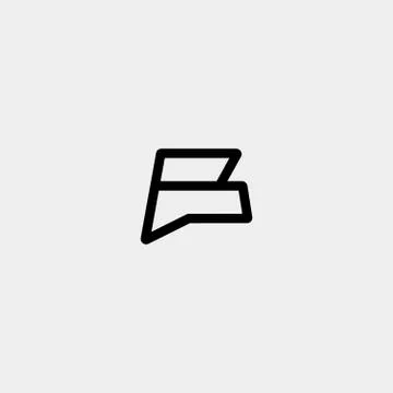 Letter B Chat Talk Logo Template Vector Design Stock Illustration
