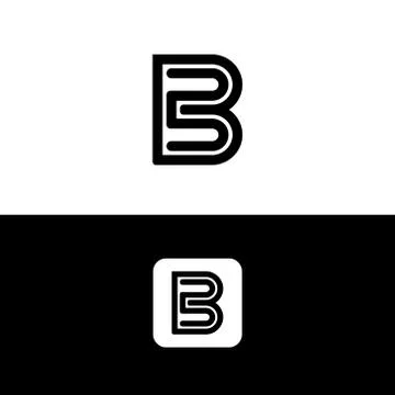 Letter B creative line dynamic modern application logo	 イラスト素材
