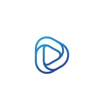 Letter B creative logo template vector illustrator Illustrazione stock