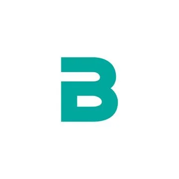 Letter B creative logo template vector illustrator Illustrazione stock