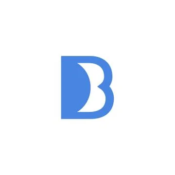 Letter B creative logo template vector illustrator Stock Illustration