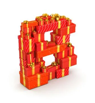 Letter B from gifts イラスト素材