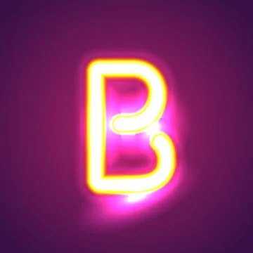 The letter b  illumination Stock Illustration
