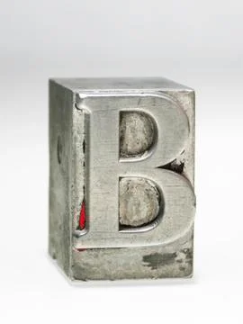 Letter B isolated Stock Photos