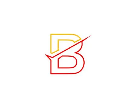 Letter B logo with checklist shape Stock Illustration