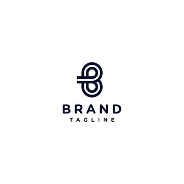 Letter B Logo Design Stock Illustration
