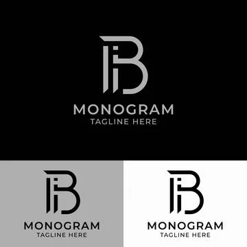 Letter B Logo Design Template Stock Illustration