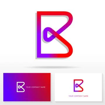 Letter B logo design - vector sign Stock Illustration