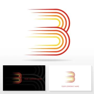 Letter B logo design - vector sign. Stock Illustration