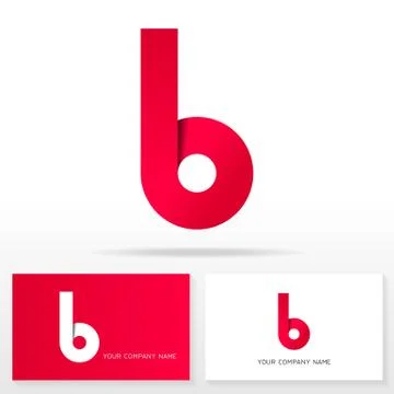 Letter B logo icon design template elements. Stock Illustration