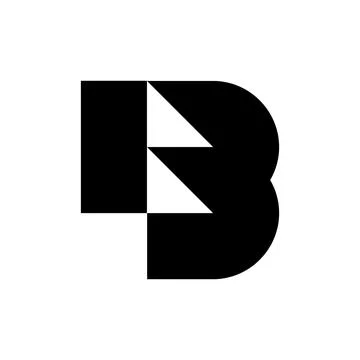 Letter B logo Illustrazione stock