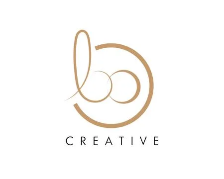 Letter B O Logo Illustrazione stock