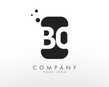 Letter B O Logo Illustrazione stock