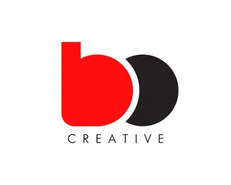 Letter B O Logo Stock Illustration