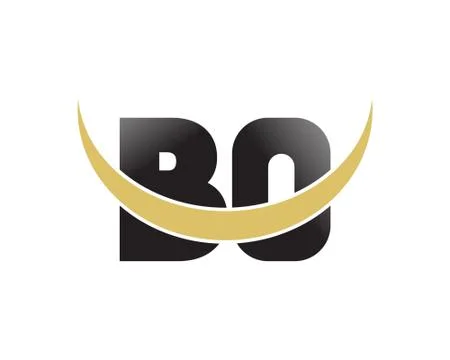 Letter B O Logo Illustrazione stock