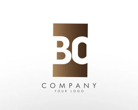 Letter B O Logo Illustrazione stock